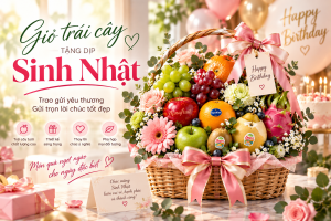 Giỏ trái cây tặng ngày sinh nhật