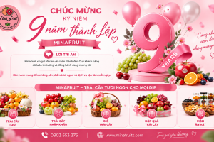 Tri ân khách hàng nhân dịp MinaFruits kỷ niệm 9 năm