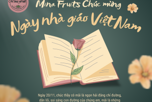 MinaFruit kính chúc quý thầy cô ngày 20/11 thật nhiều niềm vui và hạnh phúc!
