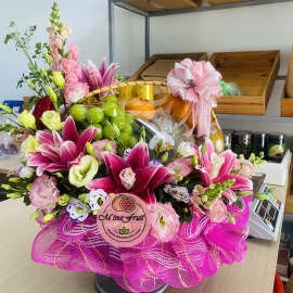 Giỏ trái cây và hoa MNG008