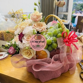 Giỏ trái cây và hoa MNG007