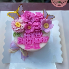 Bánh sinh nhật rau câu Hoa 14cm